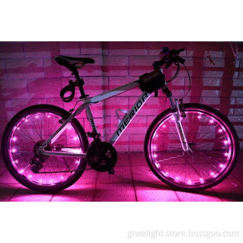 New Arrival 18 LED Colorful Mountain Road Bicycle Bike Cycling Wheel Spoke Flash Light 2m String Wire Lamp